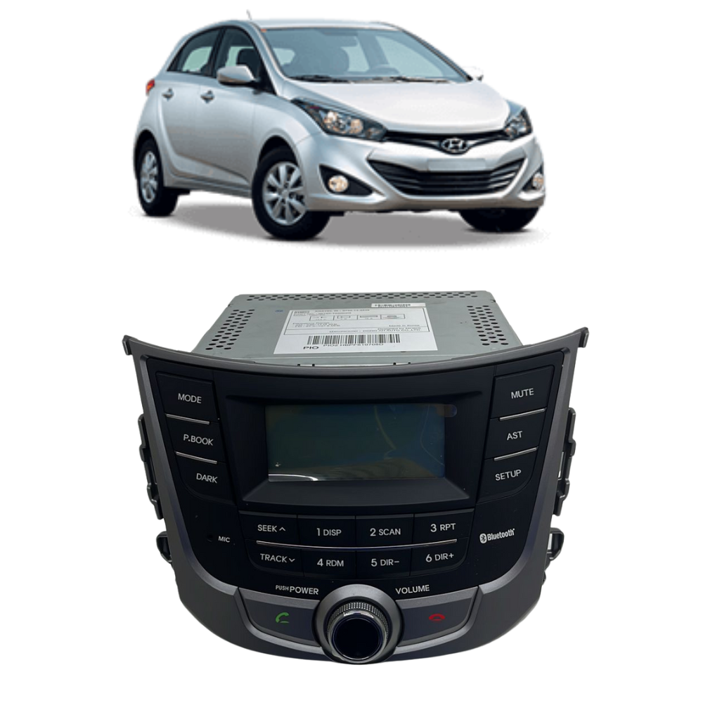 Aparelho Radio Bluetooth HB20 2012/2015 Hyundai